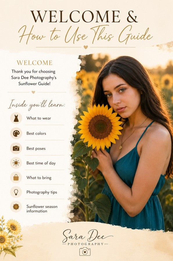 Sacramento Sunflower Photography Guide 2026  By Sara Dee Photography